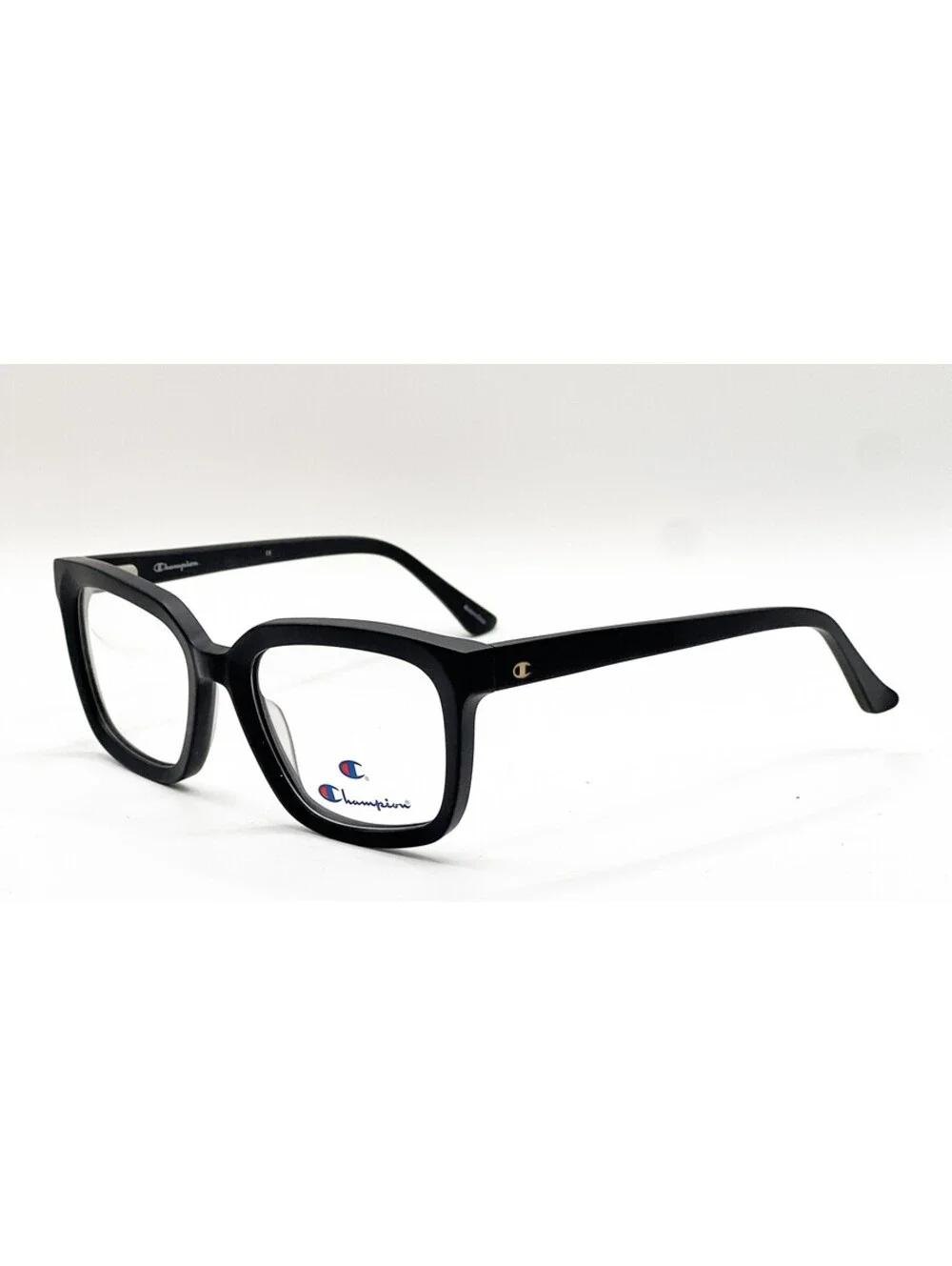 Champion Stellan C01 Black Rectangle Authentic Eyeglass Frames 56-22-150
